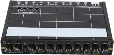 Audio Equalizer - Stereo EQ - Auto Geluid Verbeteren - 7 Band Instelbaar - 10x10x10 cm