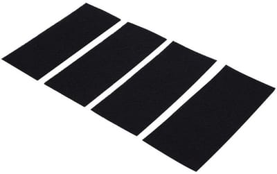 Set van 4 actieve koolstoffilters - Vervangende actieve filterpads - Universele actieve koolstoffiltervellen voor luchtreinigers