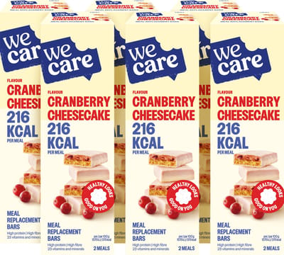 WeCare - Meal Replacement Bars - Cranberry Cheesecake 6 x 120 gr