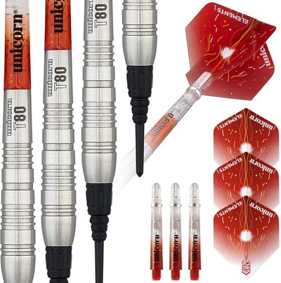 Dartset - Soft Tip Darts - Precisie Werpen - 80% Wolfraam Vaten - 22 gram - Rood