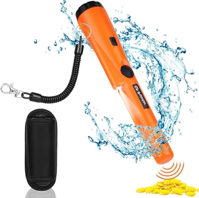 Draagbare 360° Metaaldetector Pinpointer, Waterdichte Handheld Zoektool met LED voor het Vinden van Goud, Munten en Zilver