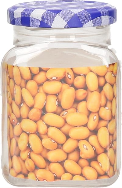 Plasticforte Weckpot/inmaakpot Classic - 375ml - kunststof - draaideksel - blauw - D7 x H11 cm