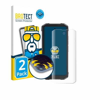 BROTECT - Screenprotector voor Cubot King Kong Mini 4 - Folie Beschermfolie transparant volledig dekking - 2 Stuks