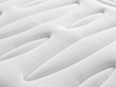 Vente-unique Boxspring set met opbergruimte 180 x 200 cm, kleur wit + matras hybride met 7-zone pocketvering met traagschuim dikte 30 cm - OLIANE van YSMÉE
