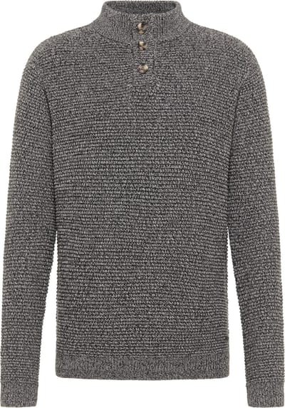 Mustang Emil trui cardigan grijs - maat S