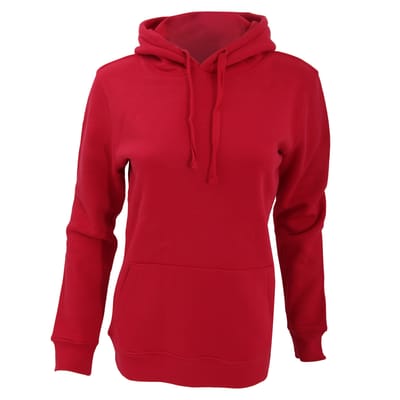 Russell Dames Premium Authentieke Hoodie (3-Lagen Stof) (Klassiek rood)