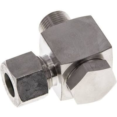 12L & G3/8'' RVS Swivel Joint Snijringkoppeling Buitendraad 315bar Draaibaar ISO 8434-1