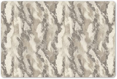 Placemats 45x30 cm - Placemat kunststof - 1 stuk - Slang - Patroon - Taupe - Borden onderleggers - Decoratie voor op tafel - Keuken tafeldecoratie accessoires - Vinyl onderlegger - Tafelversiering