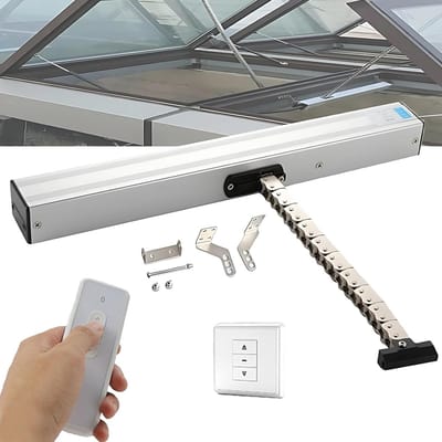 Elektrische Raamopener - Automatische Ventilatie - Dakraam Openen - Met Regensensor - 300-800mm Slag