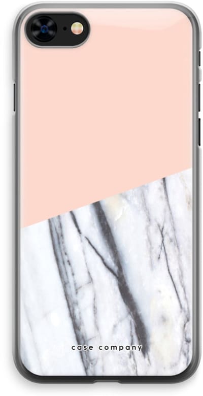Case Company® - Hoesje geschikt voor iPhone 8 hoesje - A touch of peach - Soft Cover Telefoonhoesje - Bescherming aan alle Kanten en Schermrand
