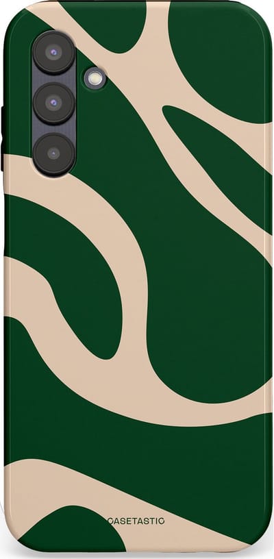Casetastic hoesje geschikt voor Samsung Galaxy A25 - Dubbellaagse bescherming - Groen Bos en Zand Duinen - Fashion Case - Donkergroen Zand