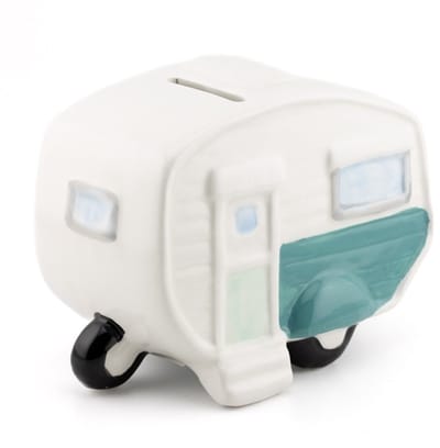 Spaarpot camper caravan 14,4x9,4x10,9cm