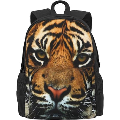 Boze Tijger Rugzak Dierlijke Print Mode Rugzakken Student Sport Zacht Middelbare School Tassen Designer Rugzak 36x32x10cm