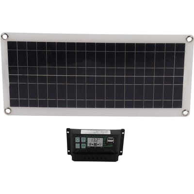 30W Zonnepaneel 30A Lader Spanningsregelaar Kit Polycrystallijn Silicium voor 12V Auto Camper Boot