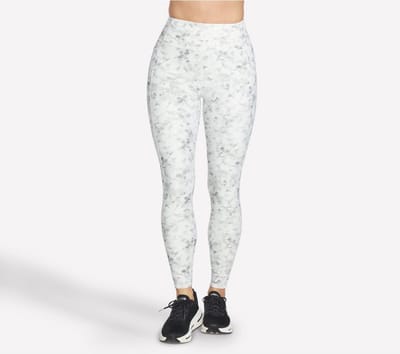 Dames Leggings SKECHERS - Wit, Comfortabele Pasmaten, Voor Actieve Wandelingen