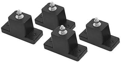 Rubberen Schokdempers en Anti-vibratievoeten voor Airconditioning - 4 Stuks, 200 kg Belastbaar, UV-bestendig, Antislip