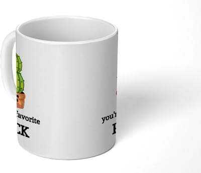 Mok - 275 ML - Koffiemok Humor - Koffietas geschenk - Koffiebeker Collega - Mokken Papa - Koffietassen - Spreuken - Quote - You're my favorite prick - Grote theemok - Theemokken groot - Grappige thee mok - Thee tas Mama - Cadeau voor hem