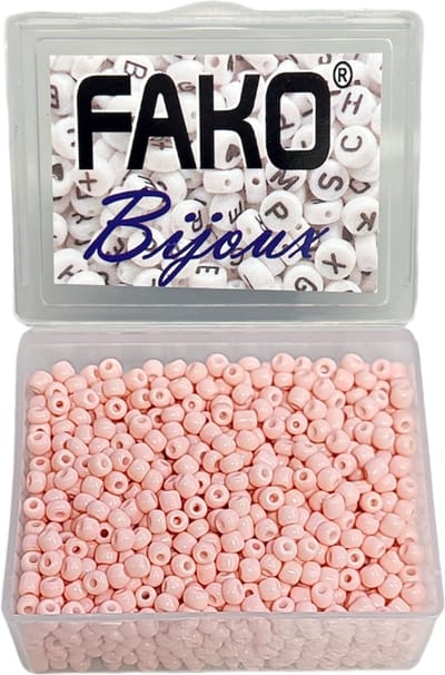 Fako Bijoux® - DIY Kralen Box - Glas Zaad Kralen - Glaszaad - Sieraden Maken - 3mm - 1500 Stuks - Zalmroze