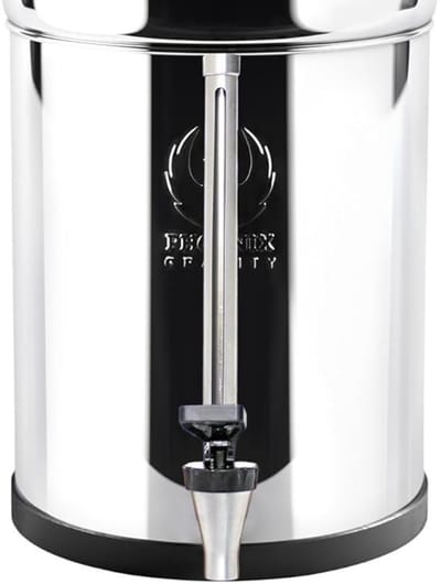 Vision Tap voor Phoenix Gravity 12L – Glazen Kraan met Waterniveau-indicator – RVS – Eenvoudig Waterpeil Aflezen