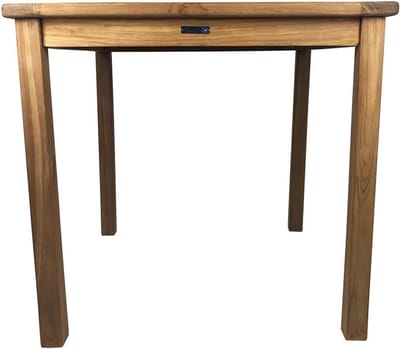 Vierkante tuintafel - Bistro tafel - Buiten dineren - FSC teakhout - 80x80 cm - Houtkleurig