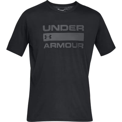 Under Armour UA TEAM ISSUE WORDMARK SS Heren Sportshirt - Zwart