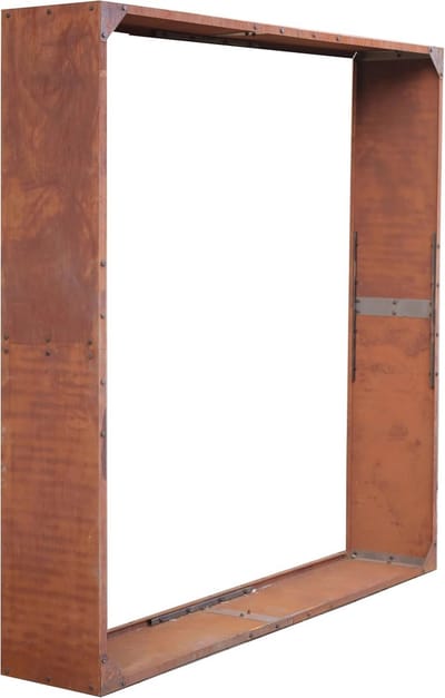 Houten Brandhoutopslag met Zichtwerende Wand - Weerbestendig en Onderhoudsvriendelijk (200 x 200 x 38 cm)