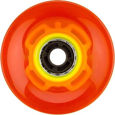 Nijdam LED Wielen voor Flip Grip Board - 60 x 45 mm - Fluororanje/Fluorgeel