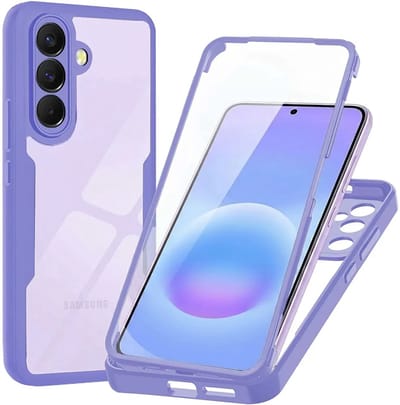 Hoesje geschikt voor Samsung Galaxy A57 - Techsuit ColorVerse 360 Case met Screenprotector - Paars