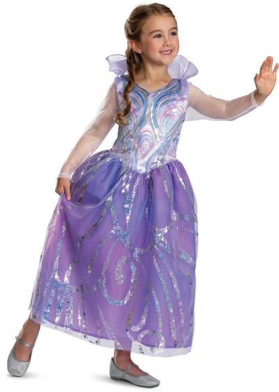 Wicked Glinda kinderkostuum, officieel gelicentieerd door Disguise, comfortabele pasvorm en gedetailleerd ontwerp, jaar M 7 tot 8