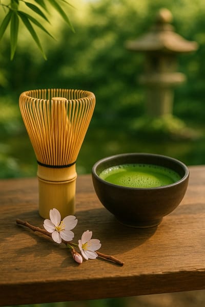 Matcha Bamboe Theeklopper