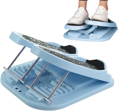 Kuitstretchplank - Trainingsplank - Fitness Training - 2-in-1 Ontwerp - 43 x 38 cm - Blauw