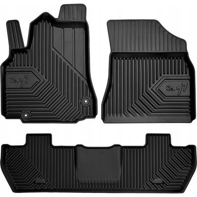 FROGUM 77 Automatten - Geschikt voor PEUGEOT PARTNER II (2008-2018) - TPE Rubber - Zwart