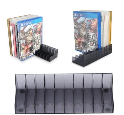 Allecto - Universele Game Card Opbergrek - Filmplank Organizer - Zwart of Grijs - Voor Videospellen, DVD en Blu-ray - Inclusief Montagemateriaal - ..