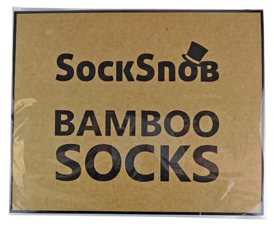 Set van 4 zachte, ademende bamboesokken voor heren - Zwart