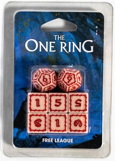 RPG Dobbelstenen Set - Fantasy Dobbelstenen - Rollenspel Avonturen - Speciaal Ontworpen - 20x15x1 cm - Wit