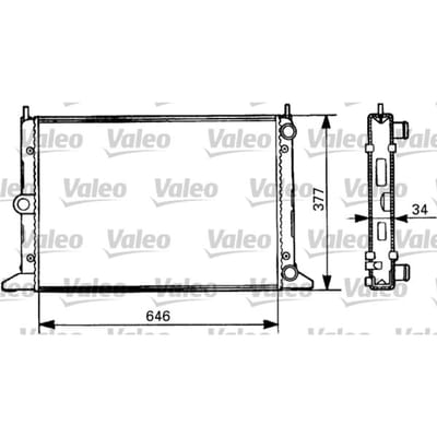 Radiator, motorkoeling VALEO 731386