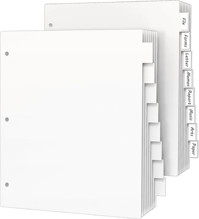 Bindbandverdeler 8 Lipjes 21,5 x 28,9 cm - 16 Delen - 3 Ring