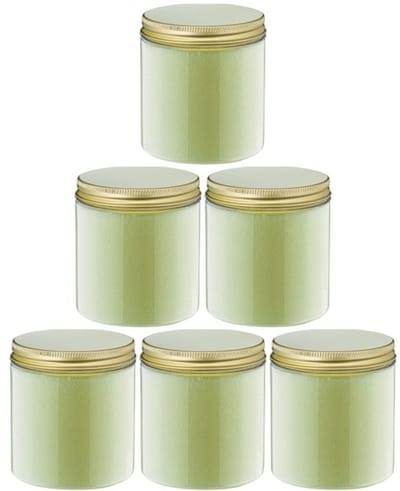 Scrubzout Zen Moment - 300 gram - Pot met gouden deksel - set van 6 stuks - Hydraterende Lichaamsscrub