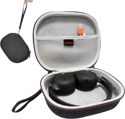 Duurzame Hard Case voor Draadloze On-Ear Bluetooth Hoofdtelefoons - Bescherming, Reis, Opberging (Zwart)