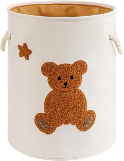 Opbergmand voor Kinderen, Speelgoedopslag voor de Kinderkamer, Wasmand met Trekkoord voor Slaapkamer en Woonkamer Decoratie