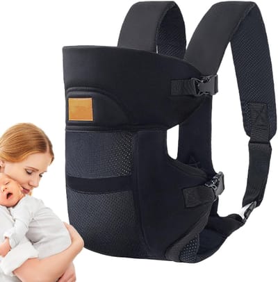 Babydrager Draagzak - Verstelbare Slingtas - Outdoor Activiteiten - Compact Opvouwbaar - 5 x 30 x 5 cm - Zwart