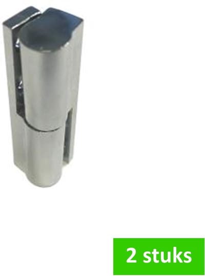 i-Fix opschroef paumelle | 8 x 40 mm | messing vernikkeld | rechte hoek | 2 STUKS