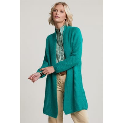 River Woods Green Long Cardigan Long Sleeves Size: XS/S | Cardigans Outlet | Dames | Groen