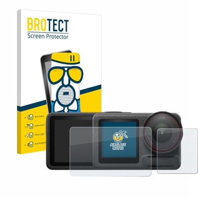 BROTECT - Screenprotector voor DJI Osmo Action 5 Pro (case-friendly) - Folie Beschermfolie Beschermglas matte