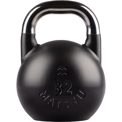 Matchu Sports Competition Kettlebell 32 kg Staal - Zwart - 28cm - Ø 21cm - Staal