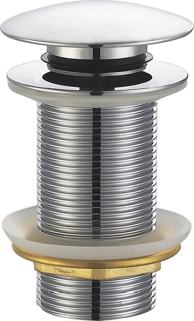 Wiesbaden UniMatch Clickwaste Afvoerplug Verlengd 5/4 Inch - Chroom