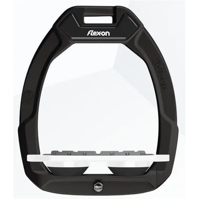 Zwarte/Witte/Zwarte Veiligheidseisen voor Paardrijden Plat Grip Flex-On Safe-On