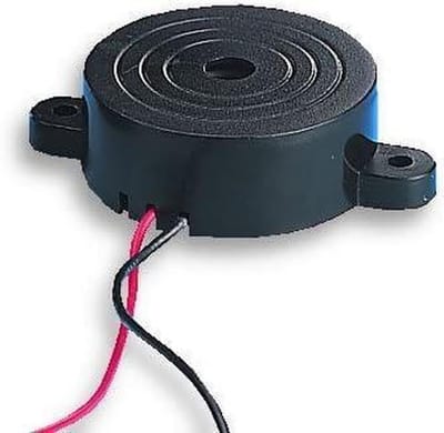 Audio Buzzer - Piezo Alarm - Meldingen Genereren - Continu Geluid - 85DB - Zwart