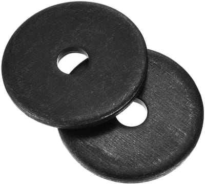 SnelShoppen - Set van 20 M6 x 30 x 3 mm Zwarte Oxide Platte Ringen Carbon Staal Moeren en Schroeven Onderdelen voor Klussen en Reparaties