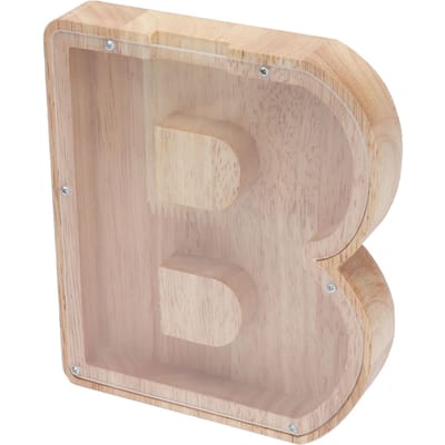Engels Alfabet Houten Spaarpot Geldkistje Lijst Huisdecoratie Desktop OrnamentenLetter B